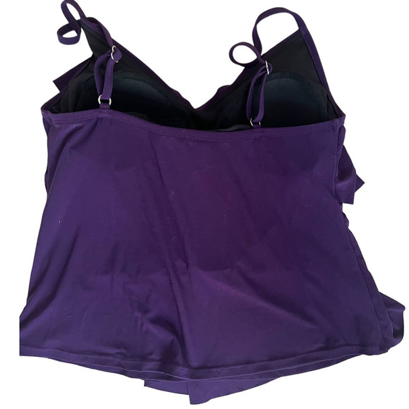 Ruffled Tier Tankini by Aqua Green - Picture 4 of 6